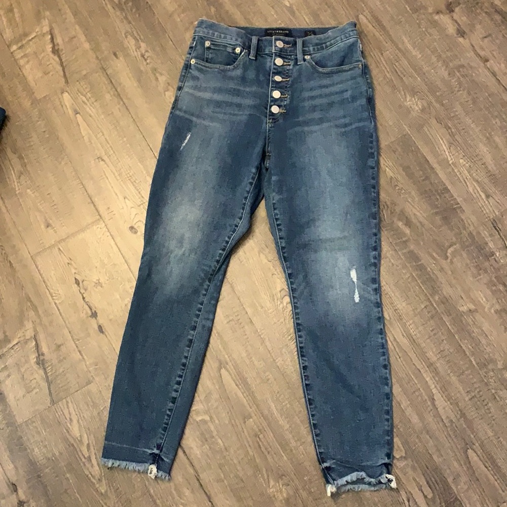 Lucky Brand Bridgette button fly jeans size 10/30 ankle